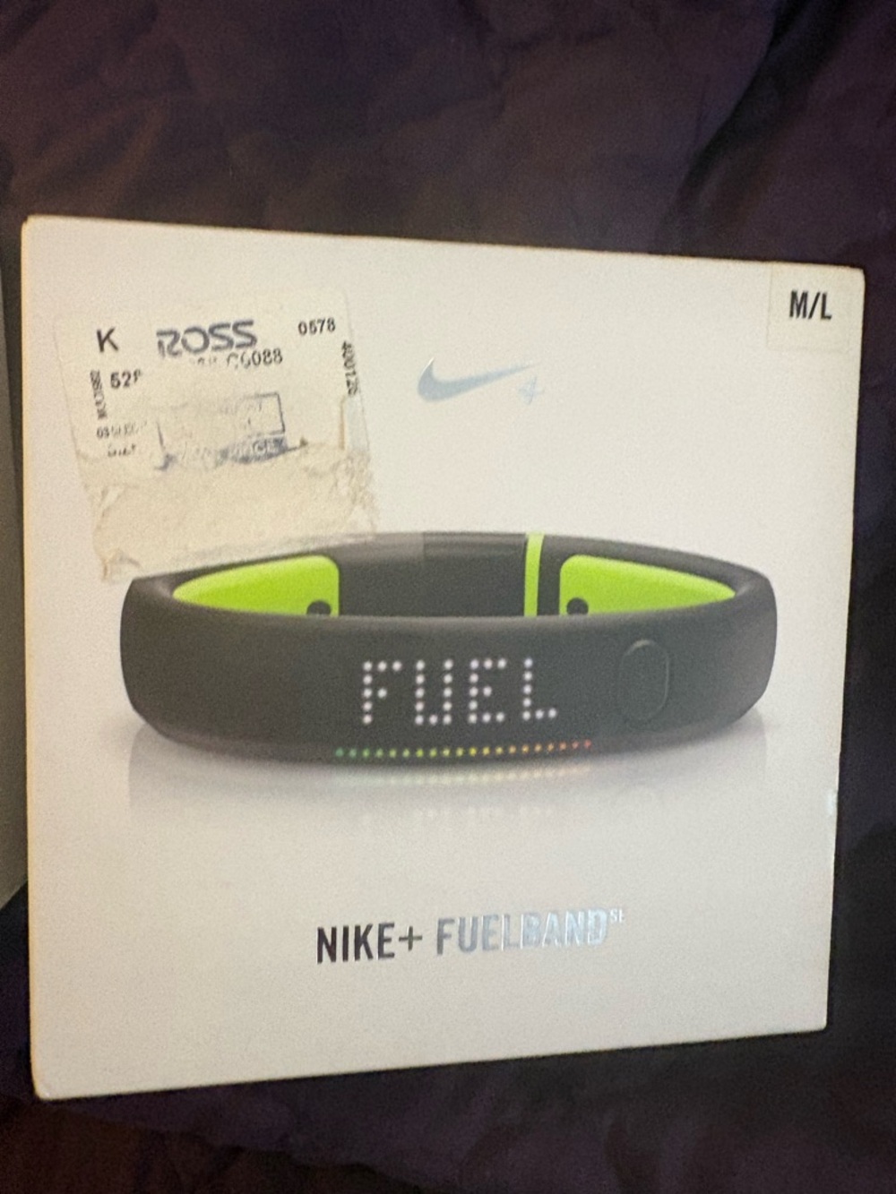 Nike Black Activity Band with Neon Green Liner